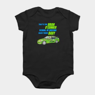 Brian O'Conner School of Driving { Fast and furious Paul walker's Evo } Baby Bodysuit